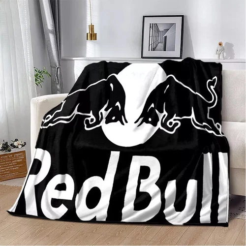 Red&Bull Fleece Blanket Throw Sofa Bed Warm Flannel Blanket Rug Bedspread Gift - Picture 25 of 51