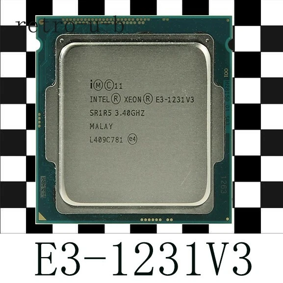 Intel Xeon E3 1231 V3 4Core SR1R5 3.4GHz LGA1150 CPU Processor 1231V3