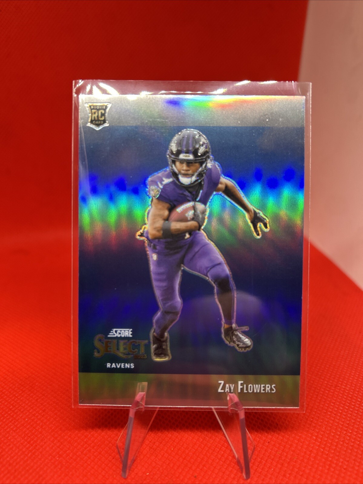 2023 Panini Select Zay Flowers Score Throwback RC 2 #STW-ZFL Ravens SILVER