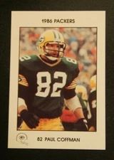 1986 FWB & Wauwatosa PD, Green Bay Packers - PAUL COFFMAN