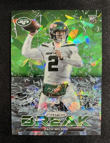 Zach Wilson [Green Ice Prizm] #PB-4 2021 Panini Prizm Break card