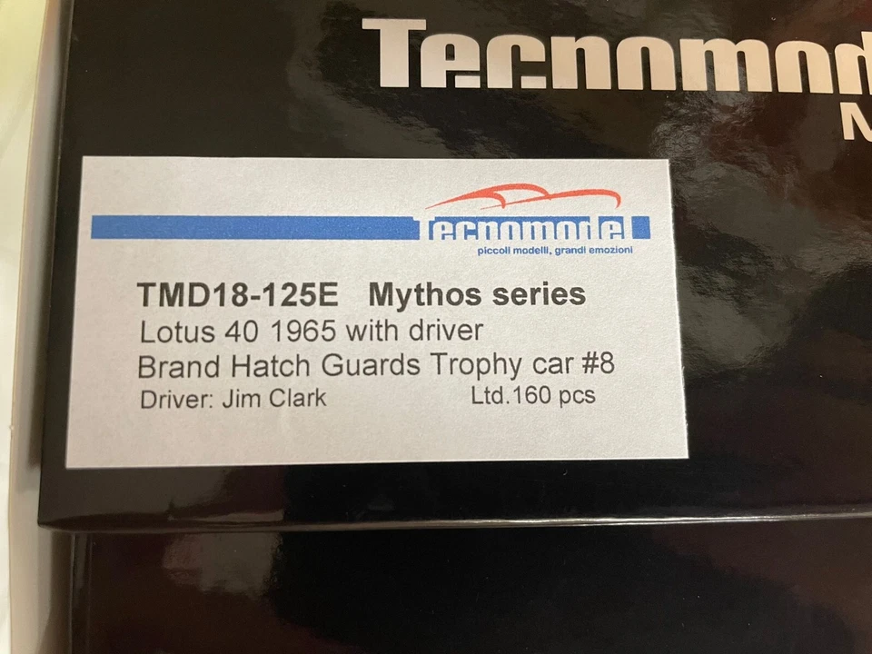 Tecnomodel Lotus 40 #8 Jim Clark Brands Hatch Trophy 1965 1/18 TMD18-125E Foto 2 de 2