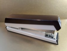 Vintage Boston 50 Desk Stapler Brown and White Made In USA