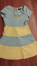 SEQUIN HEARTS GIRLS JUNIOR DRESS W/ MATCHING NECKLACE,SIZE 14