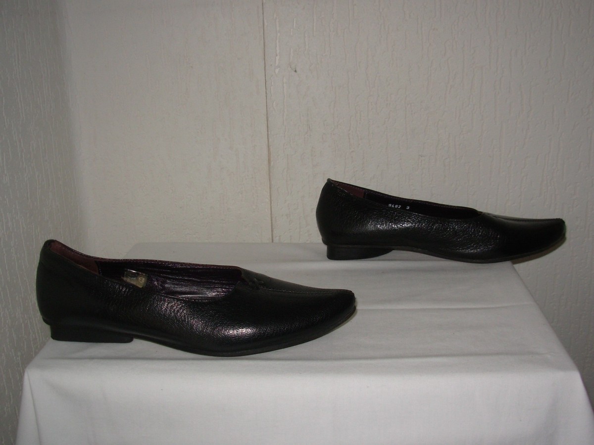 Ballerines Mosquitos Pointues Cuir Noir Taille 36 - Occasion Très Bon état, Chaussures Plates Femme