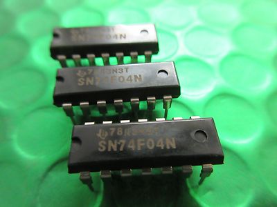 Texas Instruments SN74F04N 74F04N, DIP14 BILDER = MEIN UK-BESTAND x5 Stück