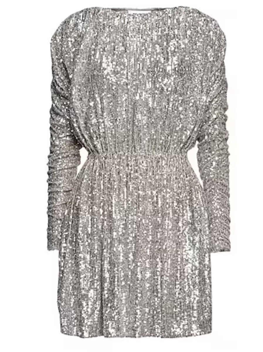 ysl sequin dress 2018 Iridescent Sequin Dress