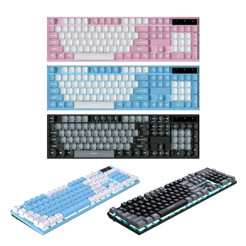 Splash-Resistant RGB LED Backlit Keyboards for Gaming and Office Use