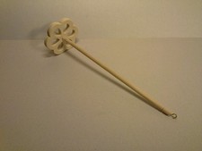 Nur 22g Handspindel Blüte Spindel D8x L30cm  zum spinnen von Wolle Hand Spindel