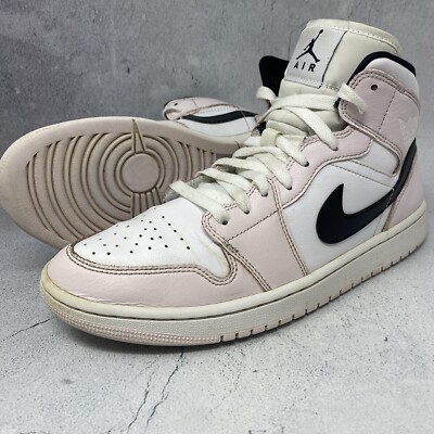 Women's Nike Air Jordan Mid Barely Rose Shoes Sneakers BQ6472-500 Sz 11 M 