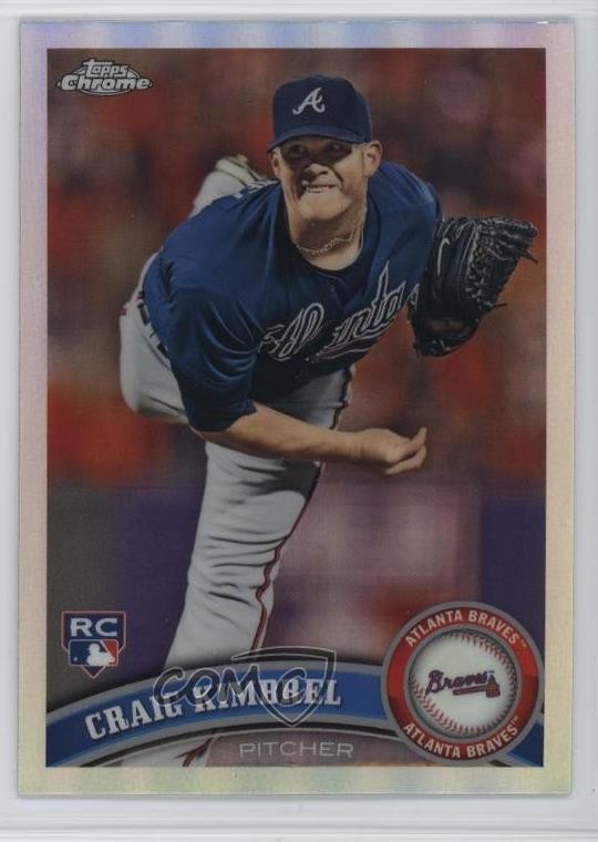 2011 Topps Chrome Refractor Craig Kimbrel #195 z1v