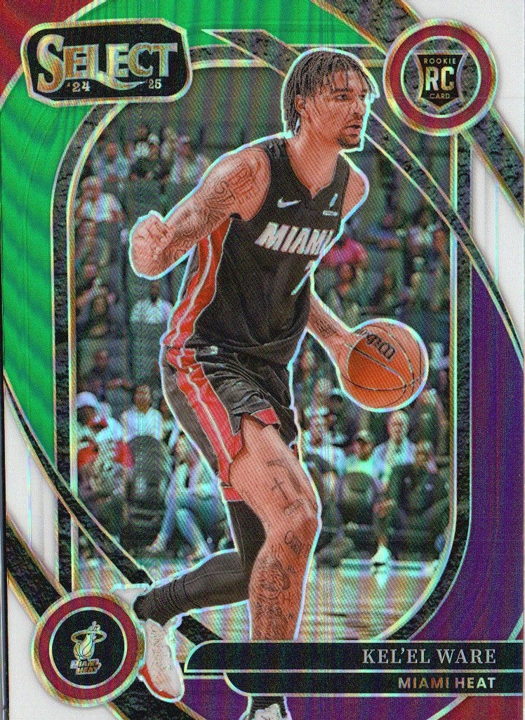 2024-25 Panini Select #273 Kel'el Ware Green White Purple Prizm