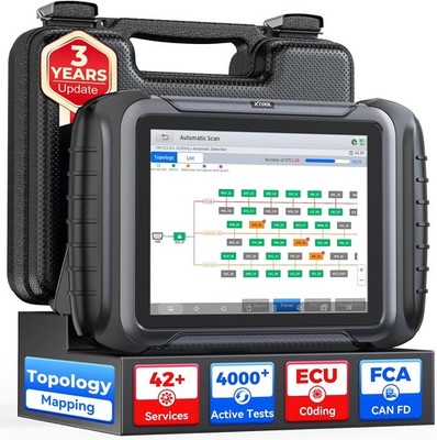 XTOOL D8S V2.0 Bidirektionaler OBD2-Scanner mit ECU-Codierung und Topologiekarte
