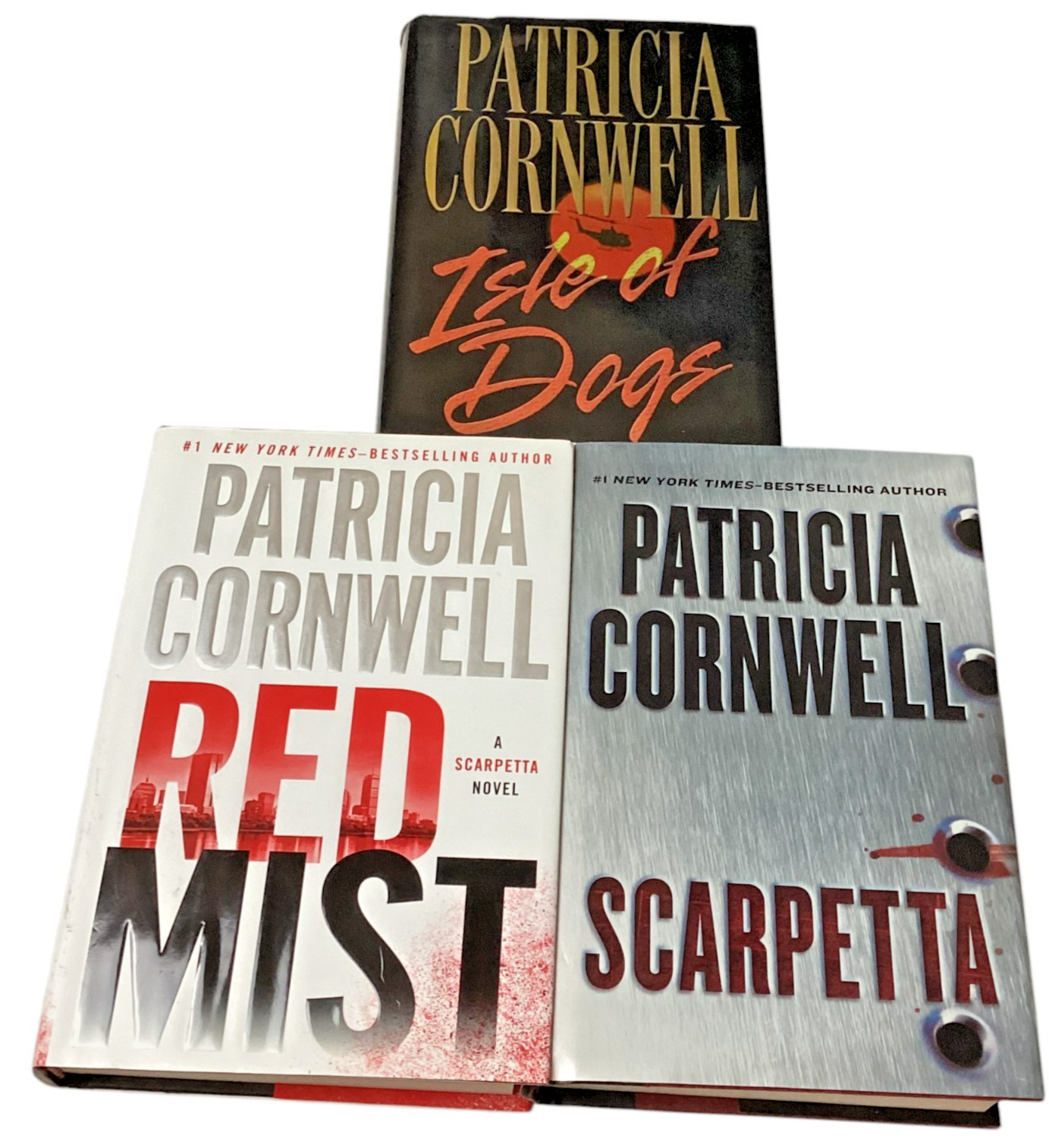 Danielle Steel: Isle of Dogs, Red Mist & Scarpetta, HC, 3 Bo