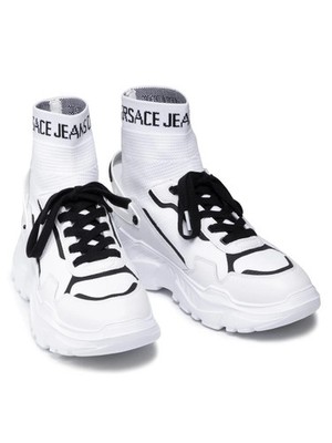 Versace Jeans Couture 71YA3SC6 Fondo Speedtrack White Sneakers  US10/EU43 NIB