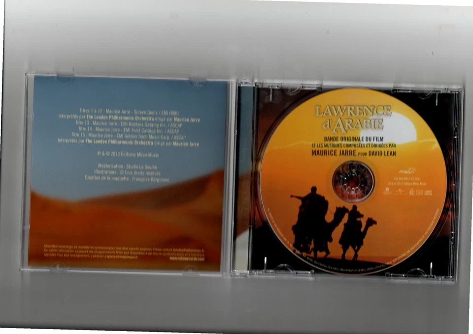 Lawrence d' Arabie Docteur Jivago La Fille de Ryan Maurice Jarre CD OST Milan - Bild 2 von 2