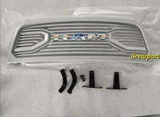 White Grille For Dodge RAM 2500 2010-2018 Front Grill Big Horn W/ Chrome Letter