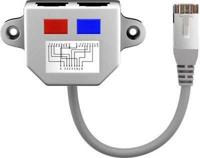 goobay Kabel Verteiler Cat 5 Ethernet + ISDN Beschaltung