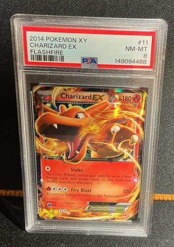 Charizard-EX graded PSA 8 for sale on eBay