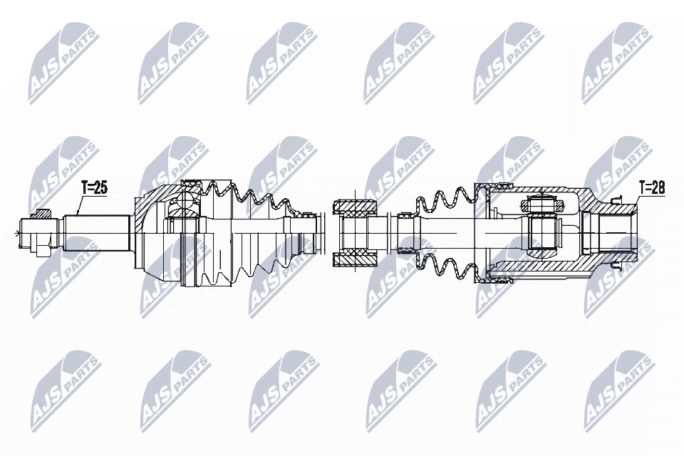NPW-MZ-050 NTY Drive Shaft for MAZDA - Image 5