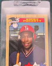 Topps 1987 Kirby Puckett All-Star #611 Minnesota Twins Baseball Card *ERROR*