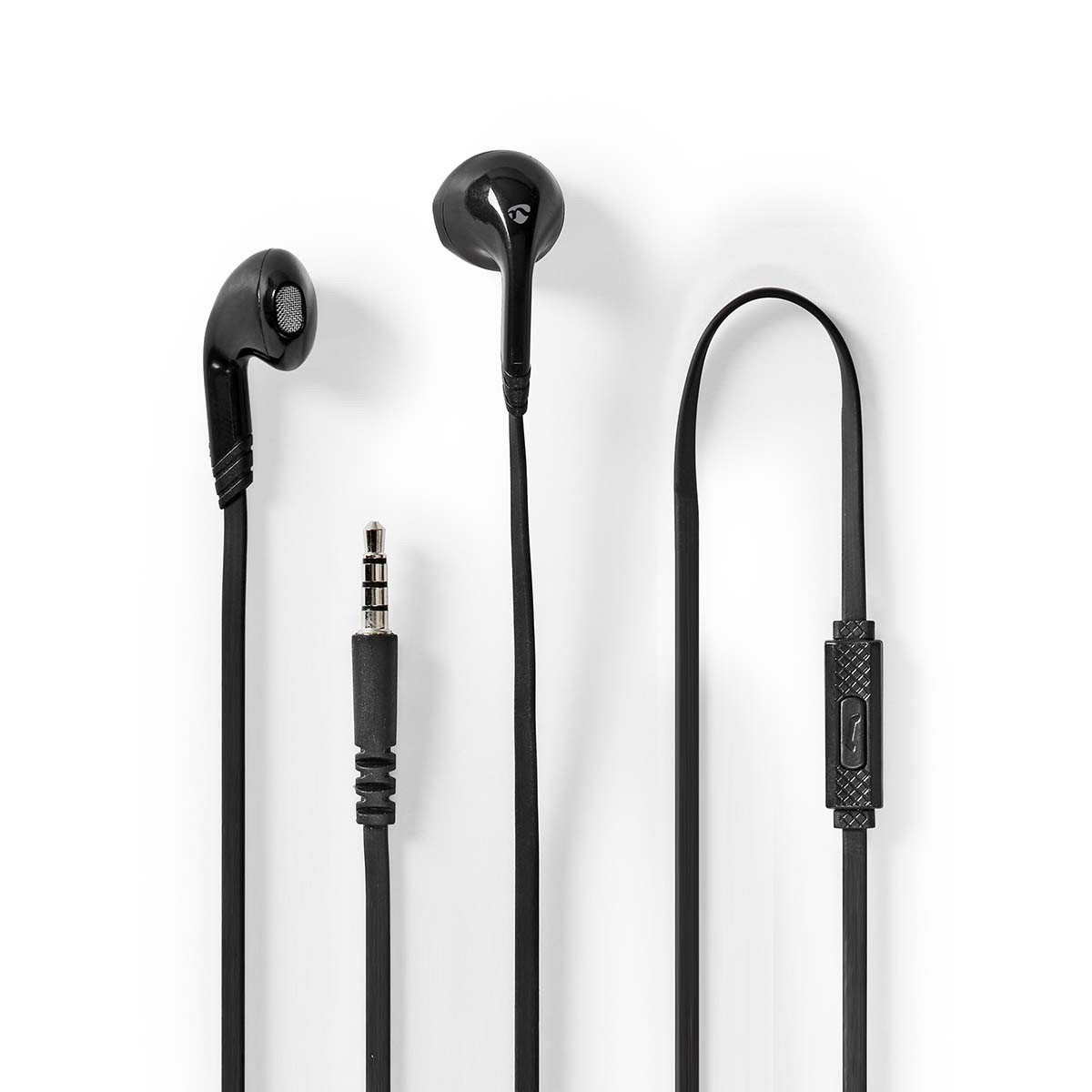 Écouteurs 3.5mm avec micro et câble de 1.2m pour télétravail et visio