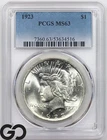 1923 Peace Dollar PCGS MS 63 ** Blast White, W/ Great Cartwheel Luster!