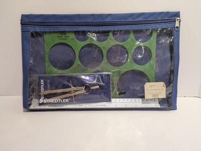 Staedtler Engineer Tools - Compass, Architect Triangular Ruler, Circle Template