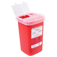 Sharps Container for Home Use 1 Quart 1-Pack Biohazard Needle and Syringe...