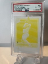 2016 Panini Donruss Luis Severino Test Proof Yellow /5 RC PSA 8 Yankees Oakland