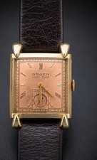 Gruen Veri Thin Mens Vintage Watch Wind-Up Mo...
