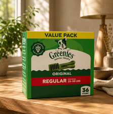 Greenies Adult Regular Dog Dental Treats - Natural, Oral Health, Original NWT