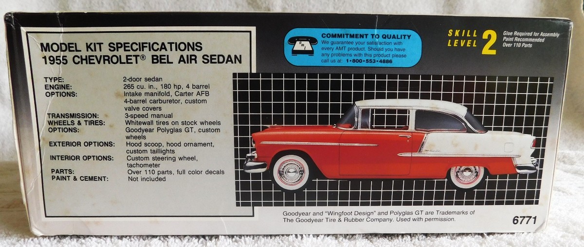 0 Scale AMT Bel Air Chevrolet Sedan 1⁄25 Model 1:25 Kit | Chevy 