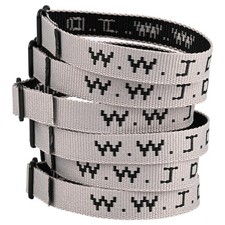Pmormyy 6PCS WWJD Bracelet Pack for Women Men, Christian Jesus Gifts Grey