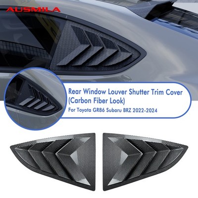 Rear Side Window Louver Shutter Trim Cover For Toyota GR86 Subaru BRZ 2022-2025