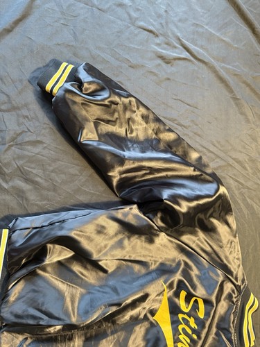 Hartwell USA “sting” Satin Bomber jacket Black Size XL - Picture 4 of 10