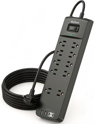 Power Strips with Surge Protection, 12FT Long Extension Cord with Multiple Outle