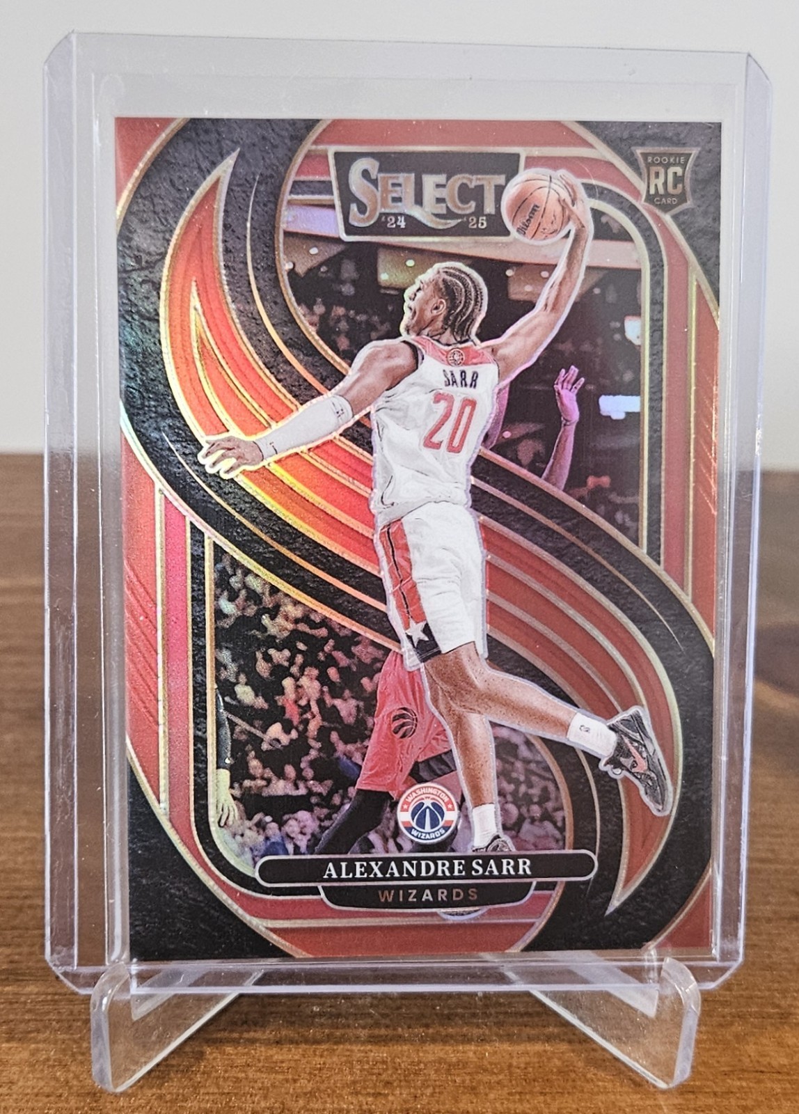 2024-25 Panini Select - Alex Sarr #185 Premier Level Red Prizm /199 (RC) Wizards