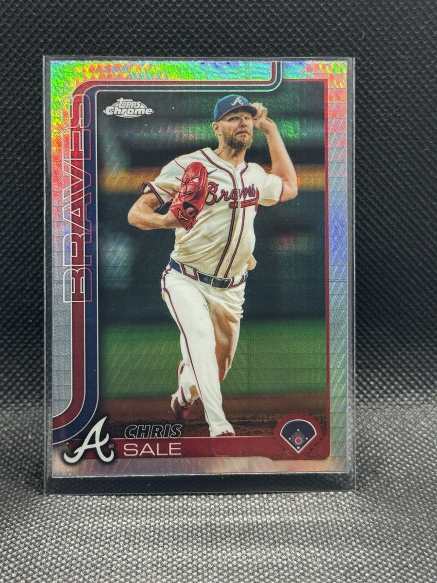 2025 Topps Chrome - Chris Sale #182 Prism/Refractor Atlanta Braves