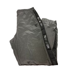NWT GUESS ATHLETIC WINDBREAKER GREY TRACK PANTS REPEATING LOGO BLACK XL 7