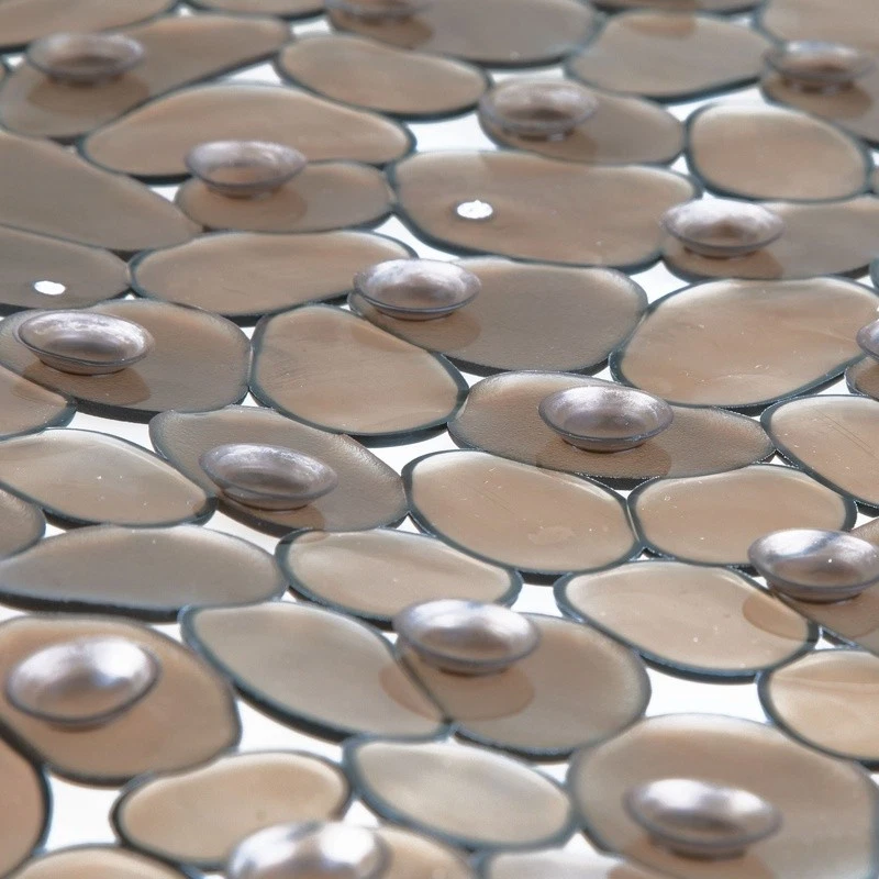 Alfombra de baño antideslizante de guijarros alfombra de ducha diseño flexible duradero seguro ducha nueva Foto 4 de 4