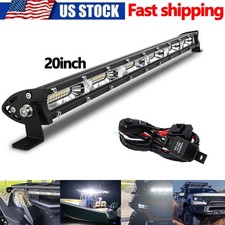 180w Kit 20inch Slim Led Light Bar Spot Flood Combo Work Offroad Suv Driving Atv