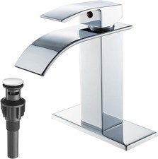 Grifo de ba o cromado Cascada solo mango Grifo lavabo de ba o solo orificio NEW