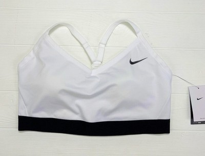 Nike Indy White & Black Light-Support Padded Sports Bra DN4222-100 Women's  2x