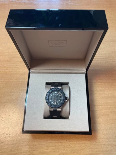 Bvlgari Diagono Watch Steel Silver Used with Box & Guarantee
