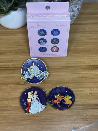 Disney Cinderella Clock Layered Blind Box Enamel Pin - You Choose