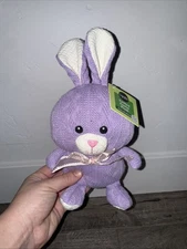 Signature Select Knitted Easter stuffed plush Toy 8” Purple With Tag Cute