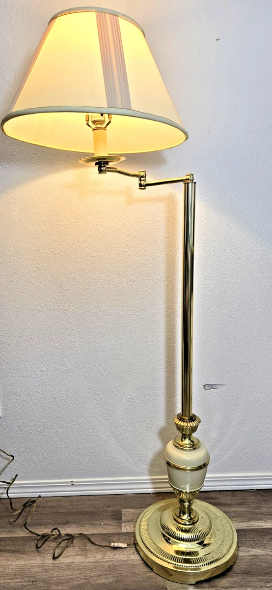 brass swing arm floor lamp products for sale | eBay