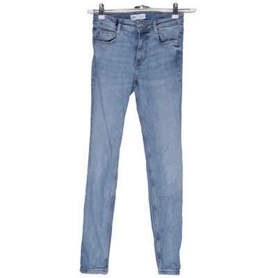 Zara, Jeans, Größe: 34, Blau, Einfarbig, Denim, Damen #sB7