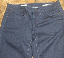 Gap Women's Skinny Jeans 1969 Dark Blue Denim Dark Wash 5-Pocket